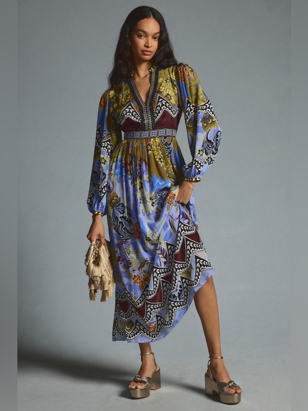 Anthropologie Bhanuni by Jyoti Patterned Maxi Dress